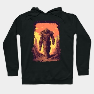 Heavily Armored Warrior - Post Apocalyptic Hoodie